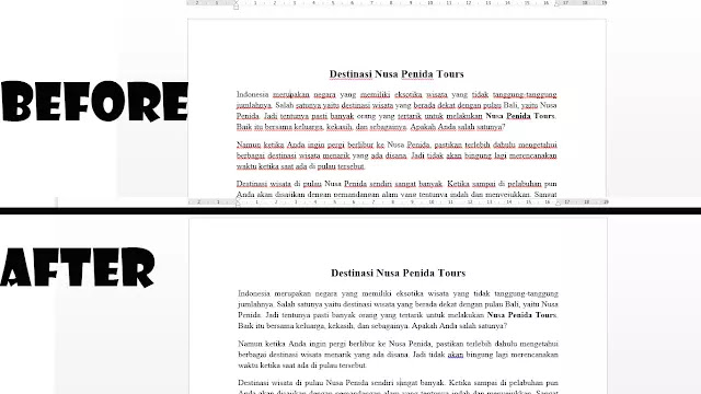 2 Cara Menghilangkan Garis Merah di Word dan Garis Biru