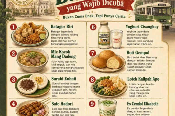 10 Kuliner Legendaris Bandung yang Wajib Dicoba: Bukan Cuma Enak, Tapi Punya Cerita