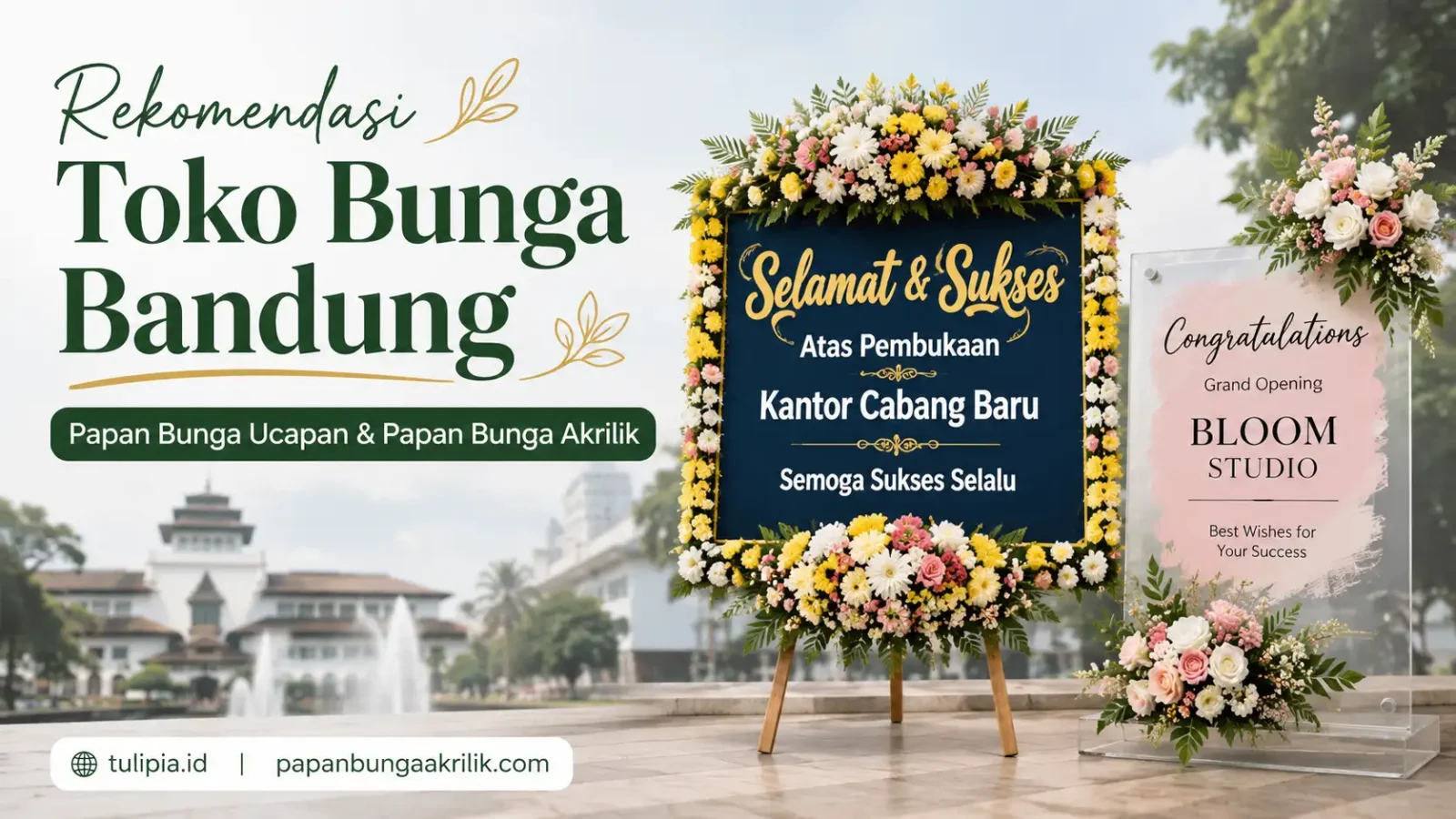 papan bunga akrilik