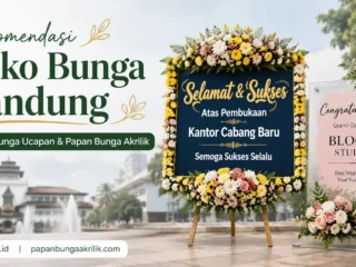 papan bunga akrilik
