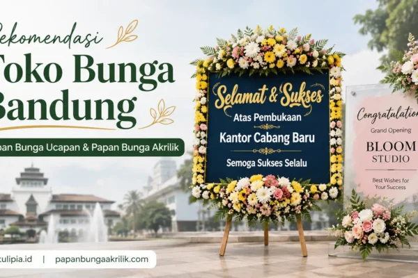 Rekomendasi Toko Bunga Bandung untuk Papan Bunga Ucapan dan Papan Bunga Akrilik