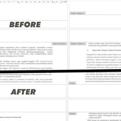 Cara Menghapus Section Break di Microsoft Word