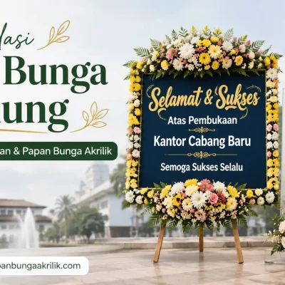 papan bunga akrilik